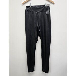NWT Offline by Aerie Real Luxe Faux Leather Leggings Black Size Large NEW